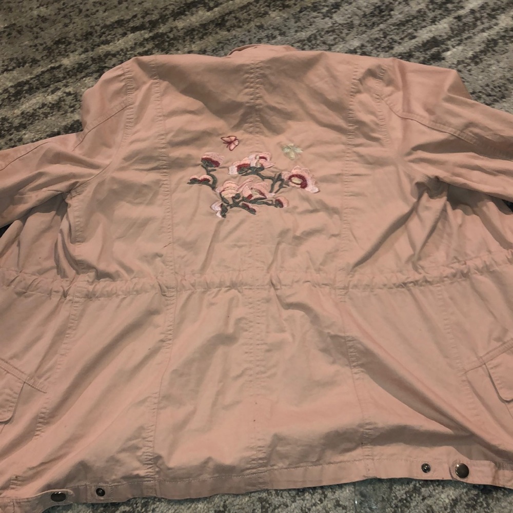 Pink Embroidered Army Jacket - Picture 5 of 5